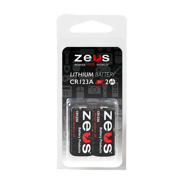 Hacer la cena Nueve servidor ZEUS Golf CR123A 2-pack - Zeus Battery